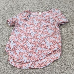 H&M Red Floral Women's Blouse